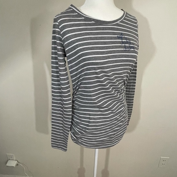 Motherhood Maternity sz sm gray/white stripe - Picture 5 of 8